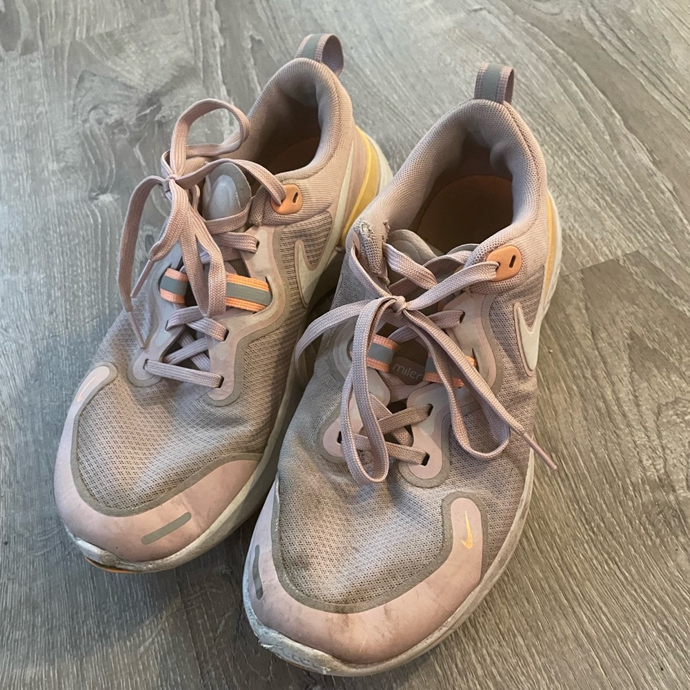 Nike Gray and Pink Athletic Shoes